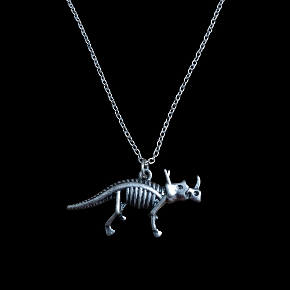 🌟3/$15 Silver Dinosaur Skeleton Necklace